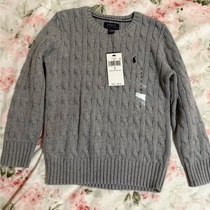 NWT Ralph Lauren little boys cable knit sweater.